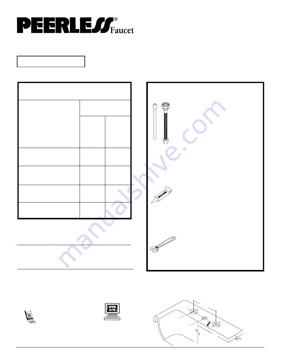 Peerless Faucet P99770LF Manual Download Page 1