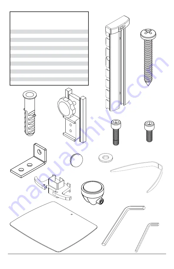 PEERLESS ACCSH300 Installation And Assembly Manual Download Page 3