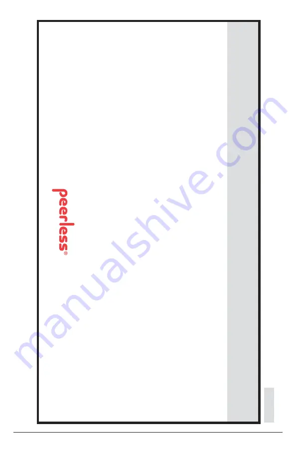 PEERLESS ACCSH300 Installation And Assembly Manual Download Page 26