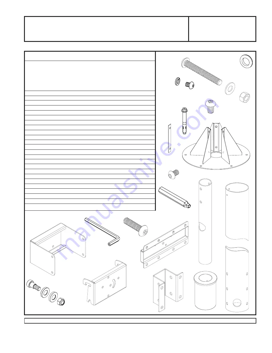 PEERLESS COL 510P Installation And Assembly Manual Download Page 1