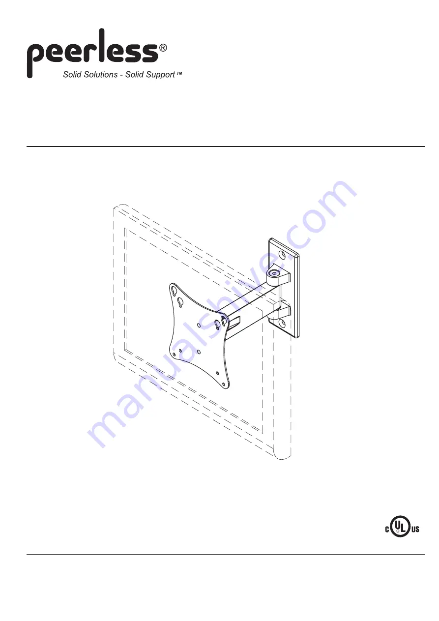 PEERLESS D-LPL-100  and assembly Installation And Assembly Manual Download Page 1