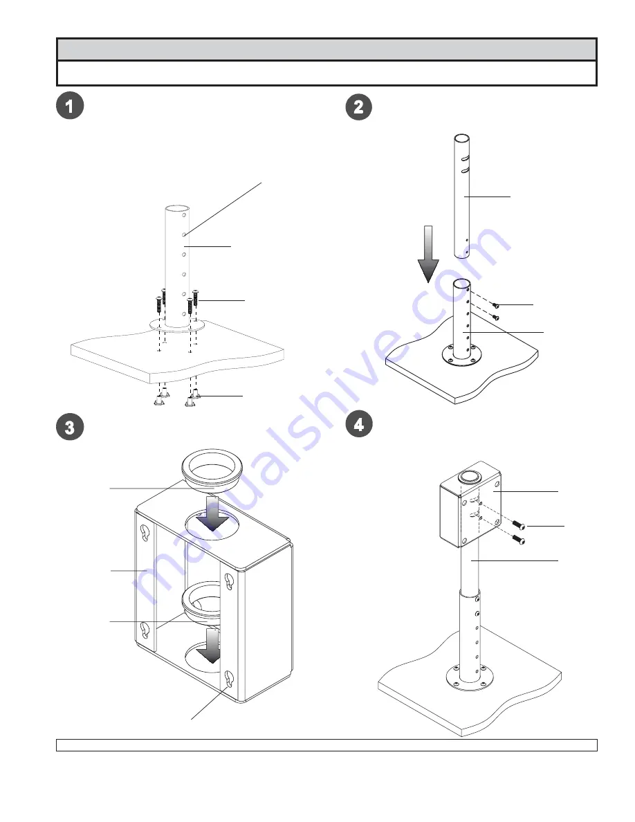 PEERLESS HP432-002 Installation And Assembly Manual Download Page 4