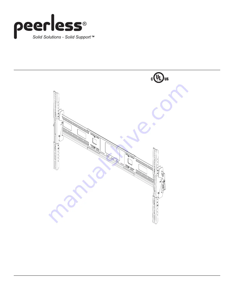 PEERLESS OneMount ONE-TP Installation And Assembly Manual Download Page 12