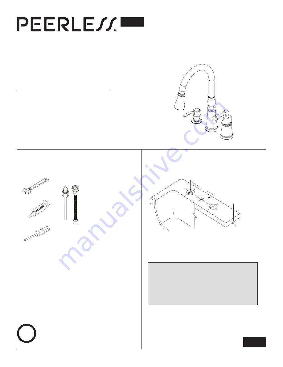 PEERLESS P88105LF-SD Series Скачать руководство пользователя страница 1