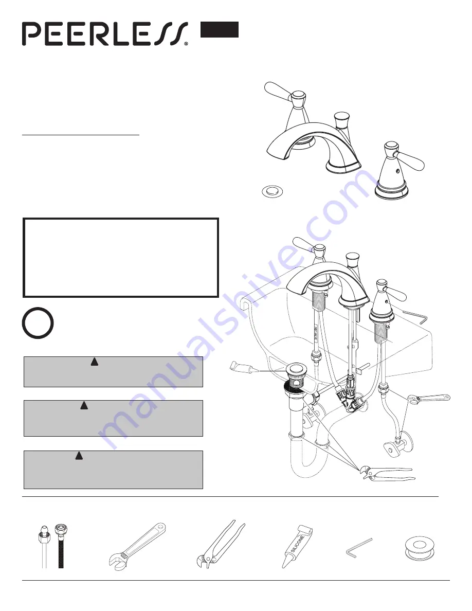 PEERLESS P99140LF Series Manual Download Page 1