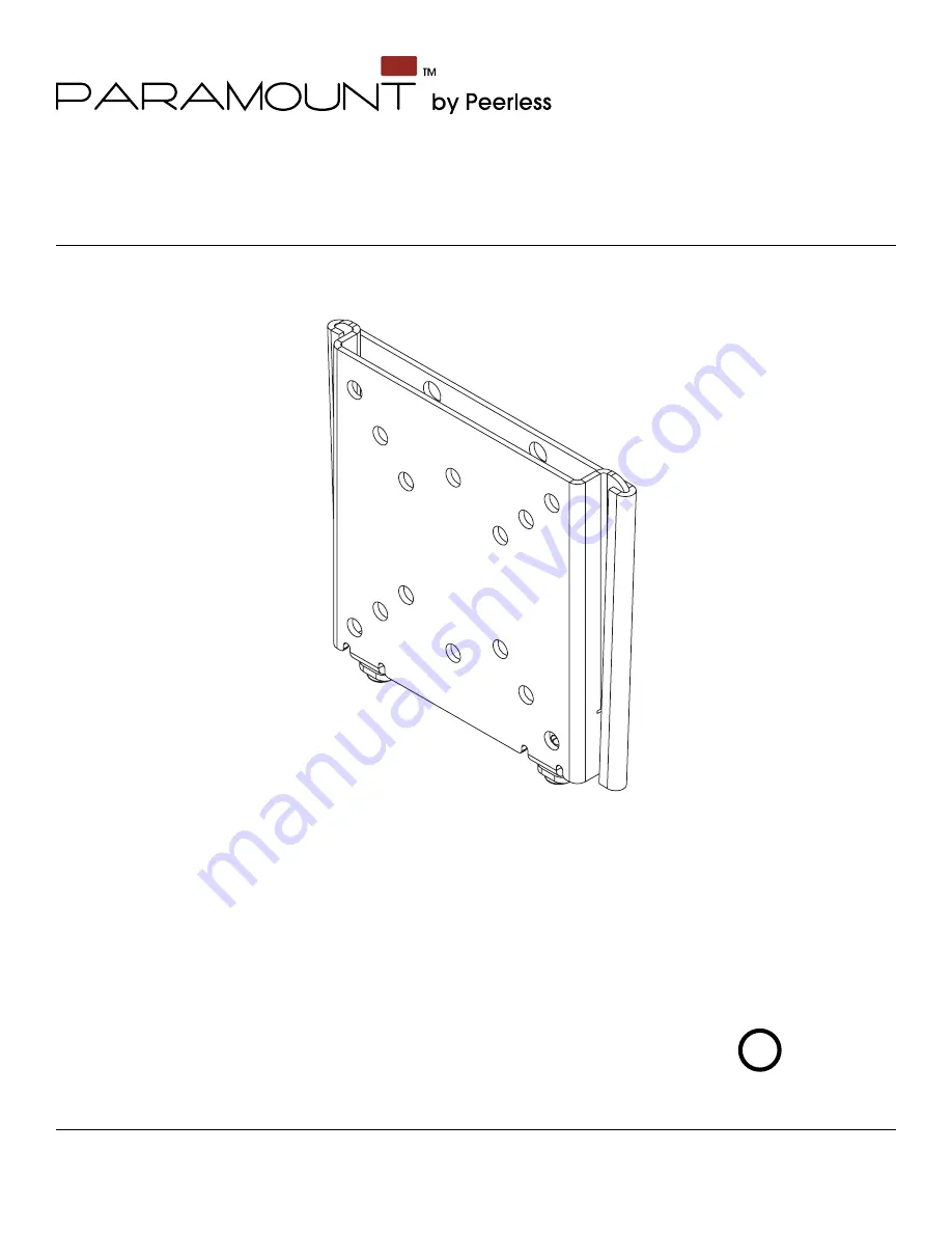 PEERLESS PARAMOUNT PF630  and assembly Installation And Assembly Manual Download Page 15