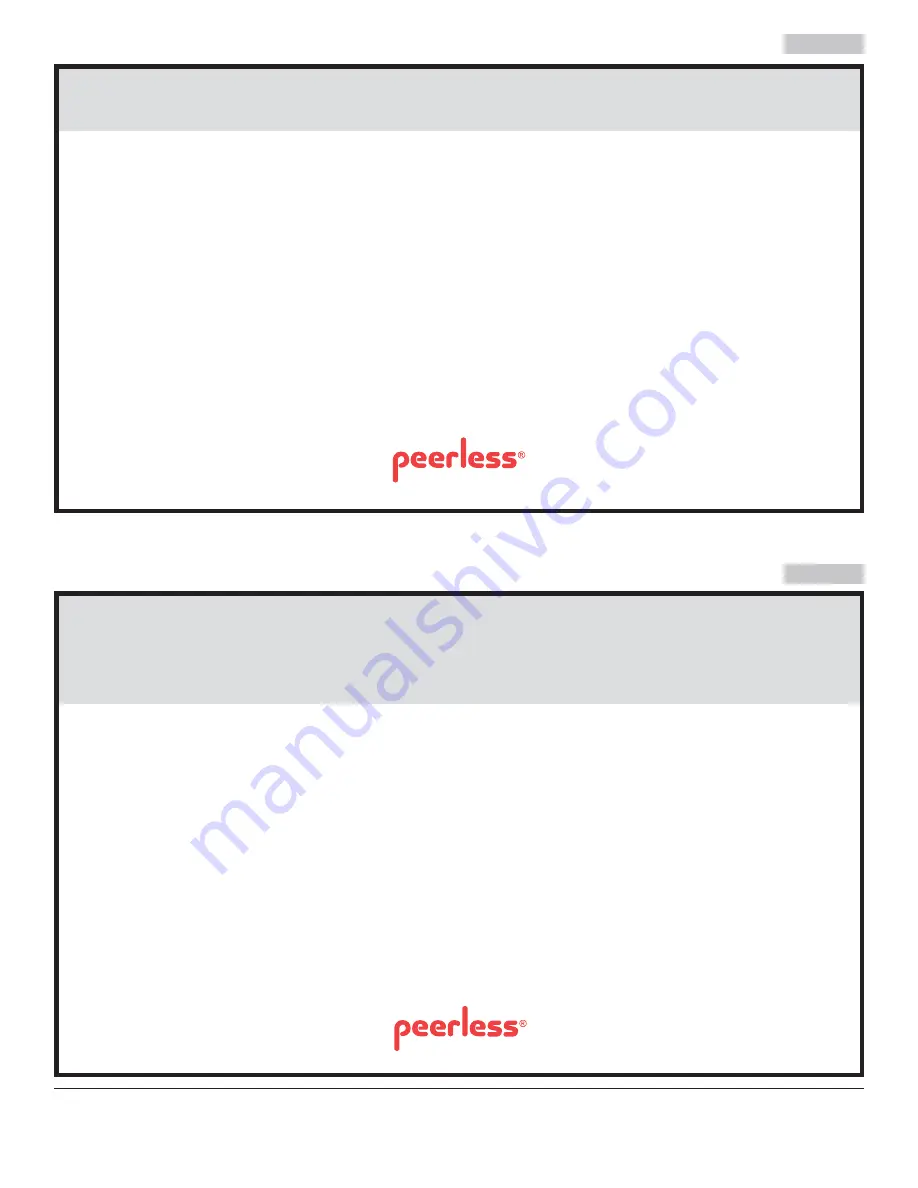 PEERLESS PARAMOUNT PF640  and assembly Installation And Assembly Manual Download Page 34