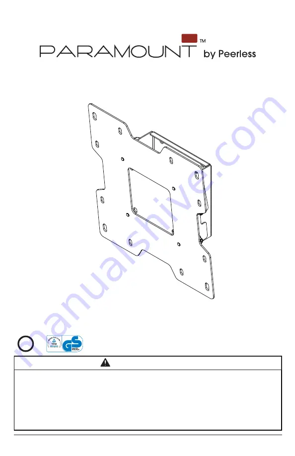 PEERLESS Paramount PRT2X2 Installation Manual Download Page 25