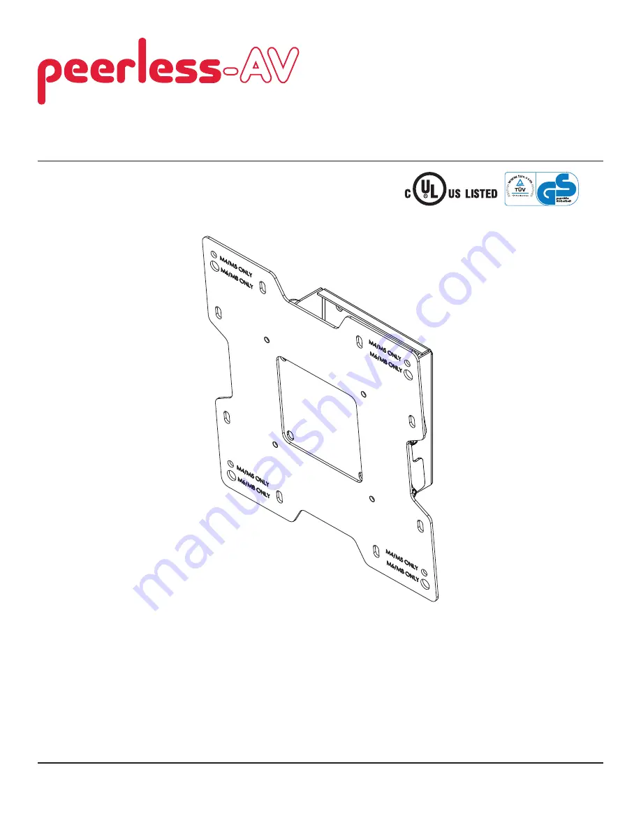 PEERLESS PARAMOUNT PT632  and assembly Installation And Assembly Manual Download Page 17