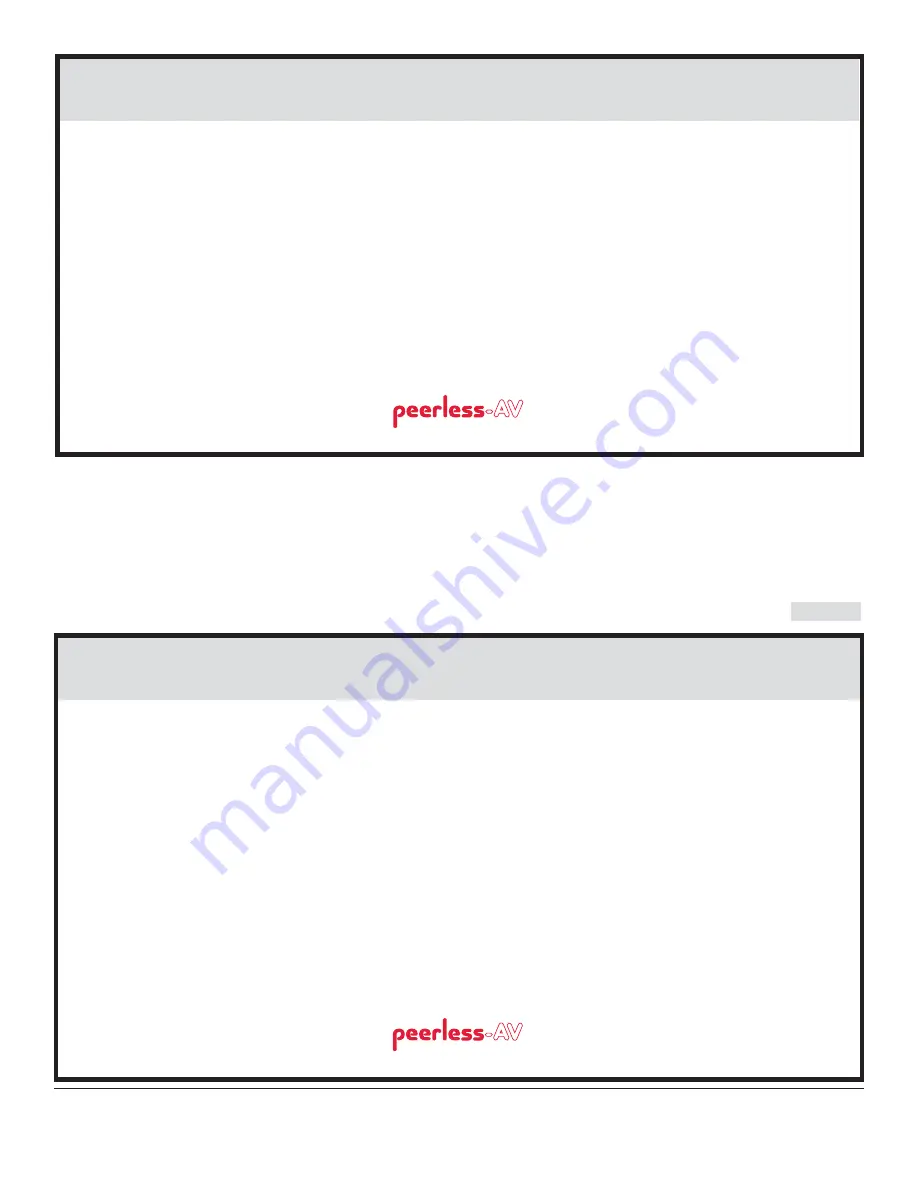 PEERLESS PARAMOUNT PT632  and assembly Installation And Assembly Manual Download Page 25