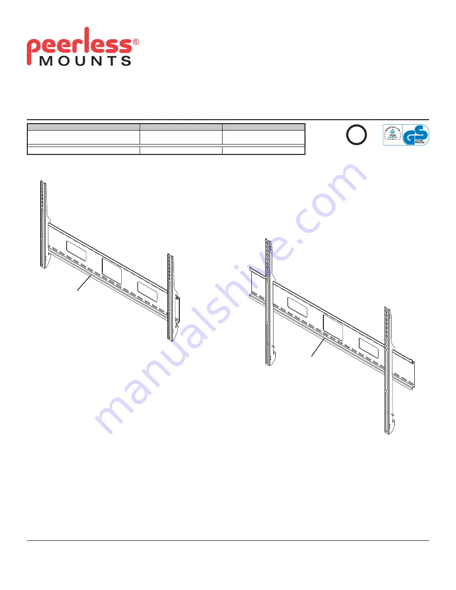 PEERLESS SmartMount SF670  and assembly Installation And Assembly Manual Download Page 25