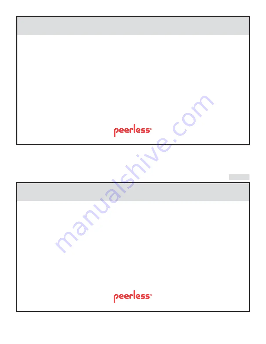 PEERLESS SmartMount SF670  and assembly Installation And Assembly Manual Download Page 33