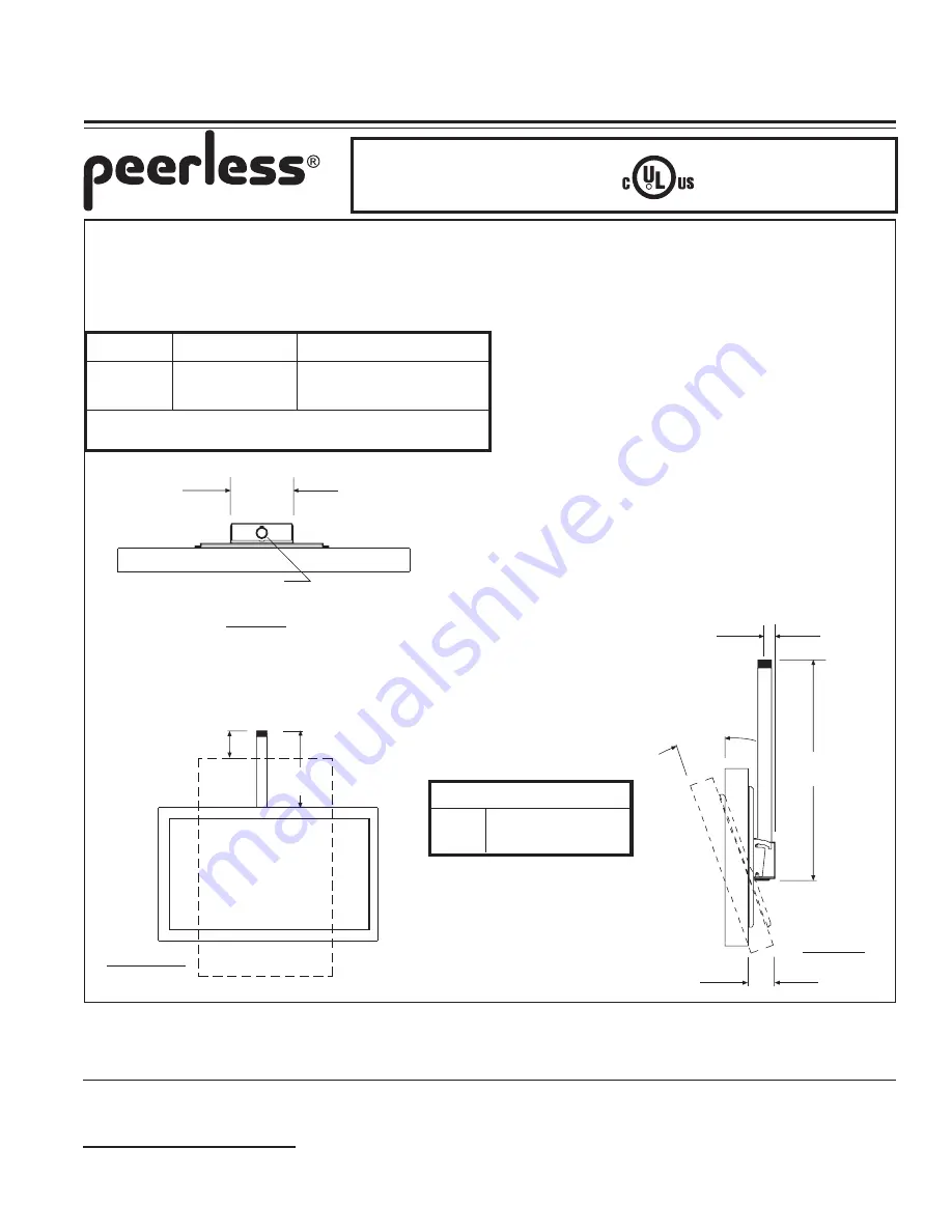 PEERLESS SOLID POINT PLCM 1 Technical Data Sheet Download Page 1