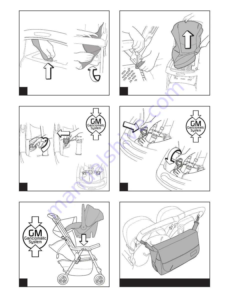 Peg-Perego ARIA TWIN 60-40 Instructions For Use Manual Download Page 6