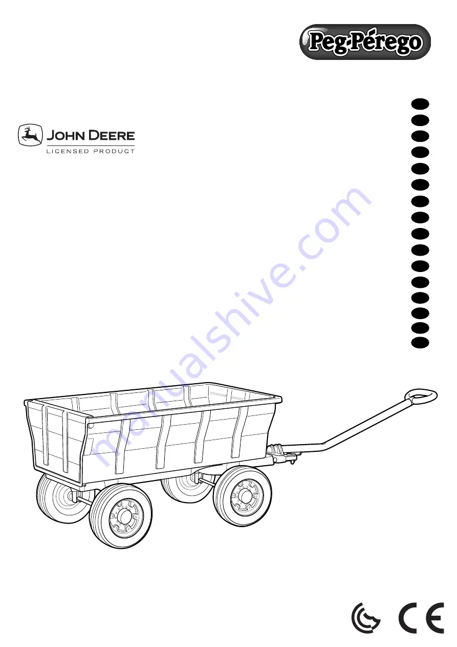 Peg-Perego John Deere FARM WAGON Use And Care Manual Download Page 1