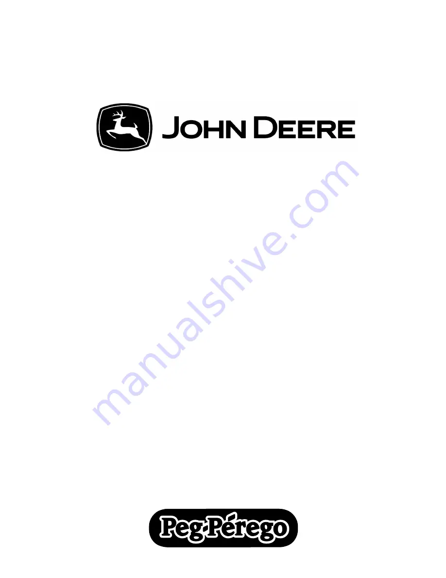 Peg-Perego John Deere Use And Care Manual Download Page 20