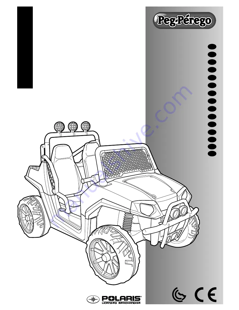 Peg-Perego Polaris RANGER RZR IGOD0516 Скачать руководство пользователя страница 1