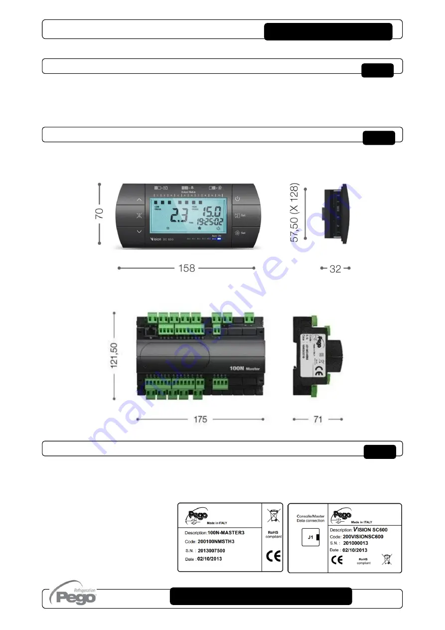 Pego 100N MASTER3 SC600 Use And Maintenance Manual Download Page 5