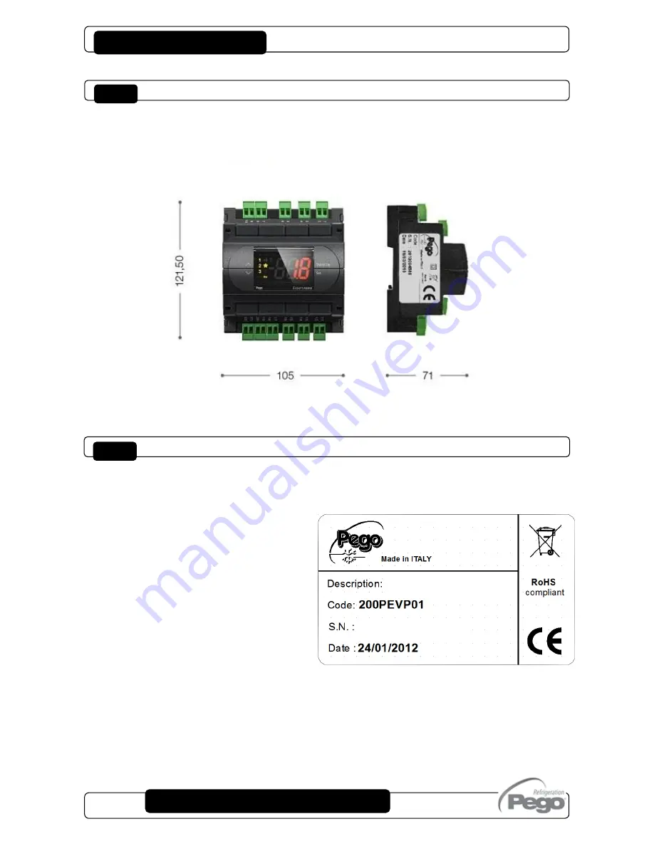 Pego 200NDINFSC User And Maintenance Manual Download Page 4