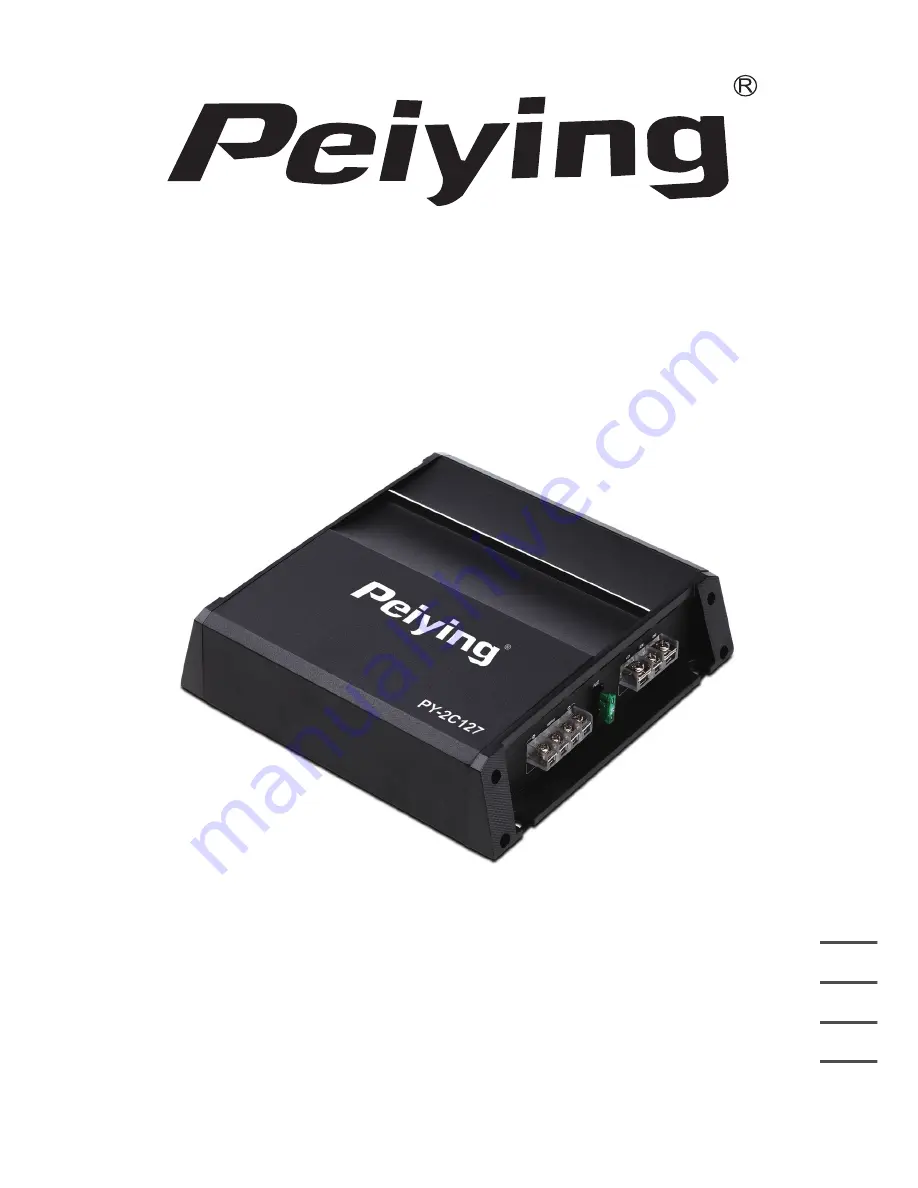 Peiying PY-2C127 Owner'S Manual Download Page 1