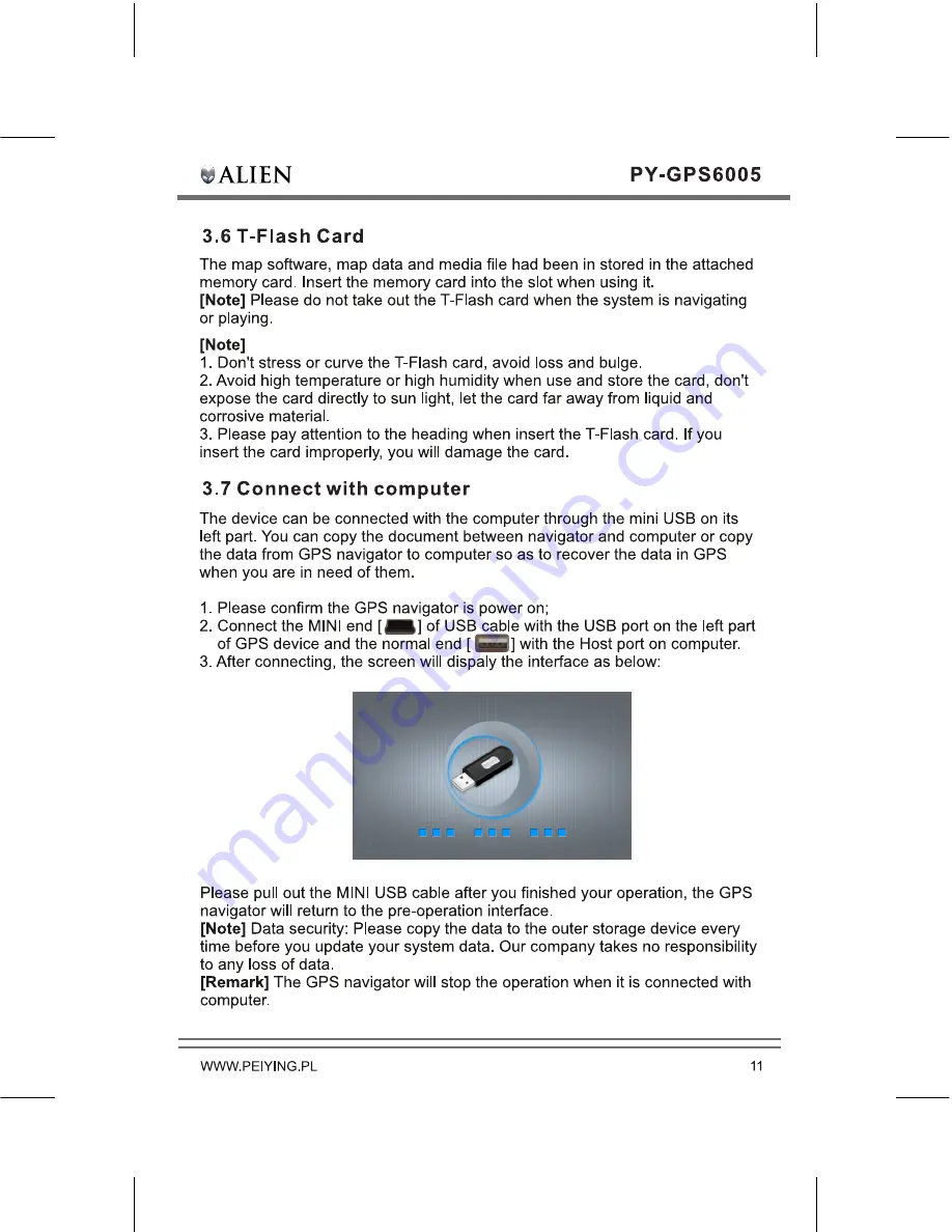 Peiying PY-GPS6005 Alien User Manual Download Page 13