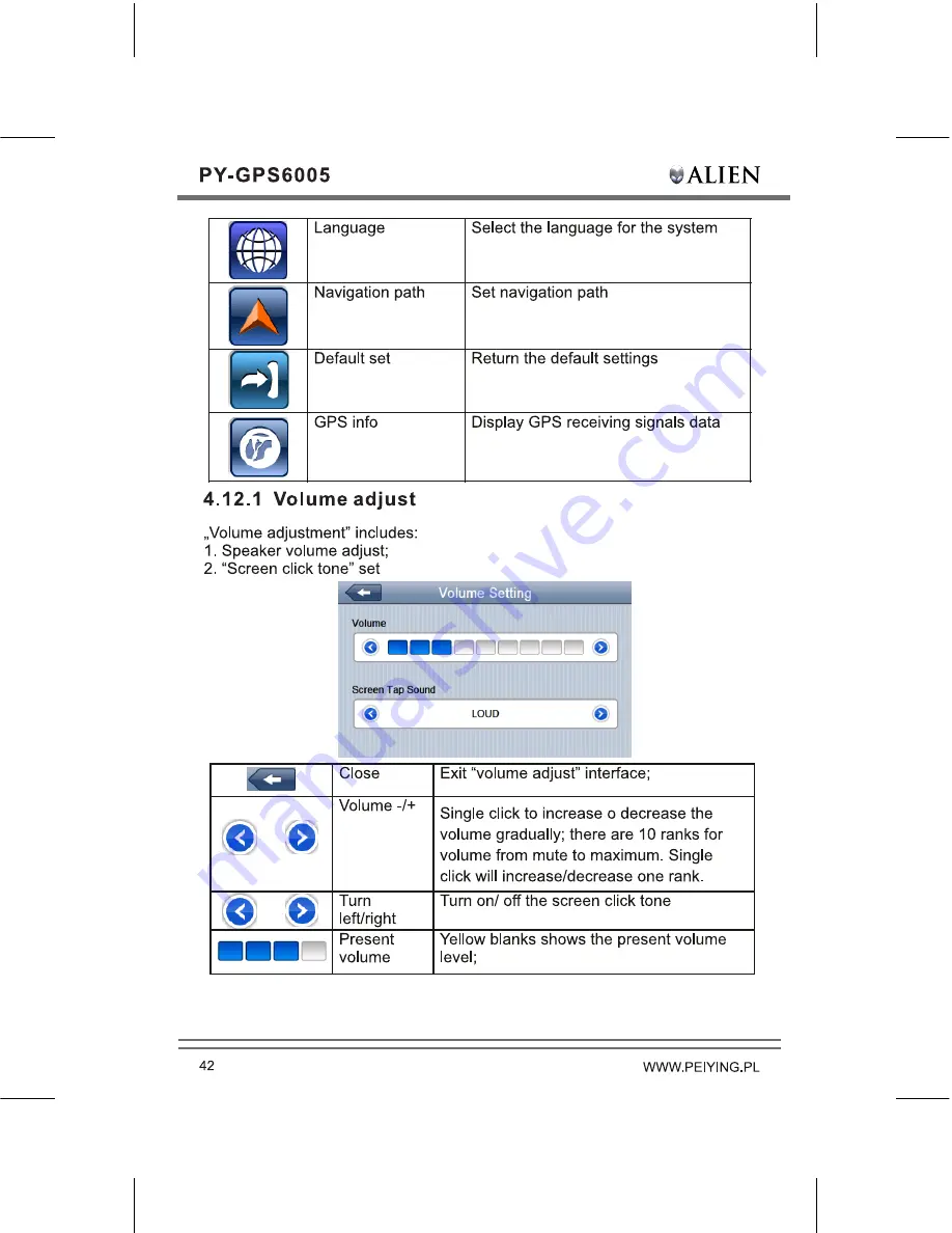 Peiying PY-GPS6005 Alien Скачать руководство пользователя страница 44