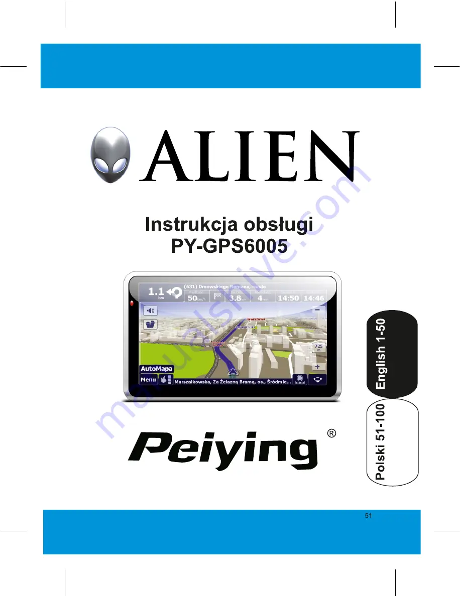 Peiying PY-GPS6005 Alien User Manual Download Page 53