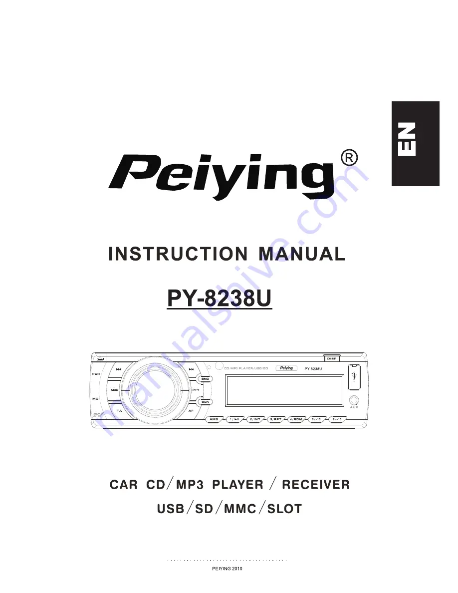 Peiying PY8238U Instruction Manual Download Page 1