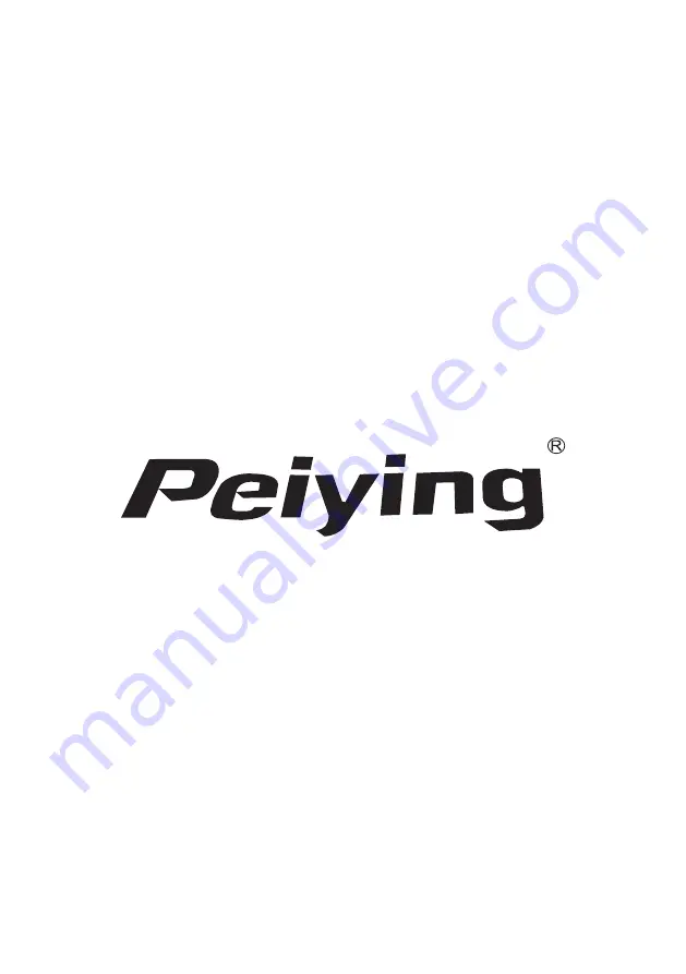 Peiying PY8307 Owner'S Manual Download Page 44