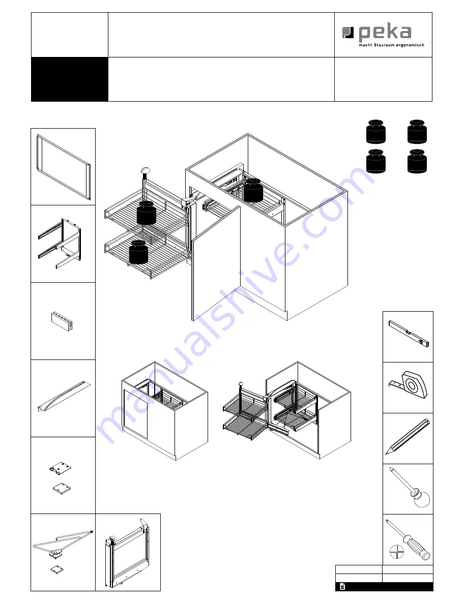 Peka Magic Corner II Assembly Instruction Manual Download Page 1