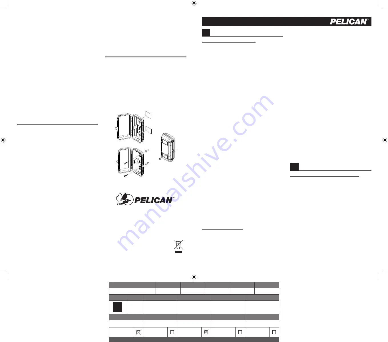 Pelican 3310ELS Instruction Manual Download Page 1