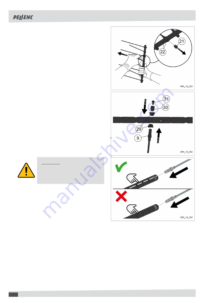 pellenc Olivion P230 Operating Instructions Manual Download Page 22