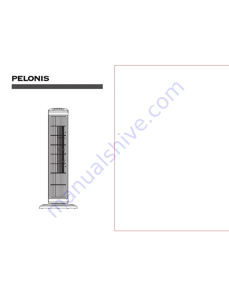 Pelonis FZ10-9HB Скачать руководство пользователя страница 1