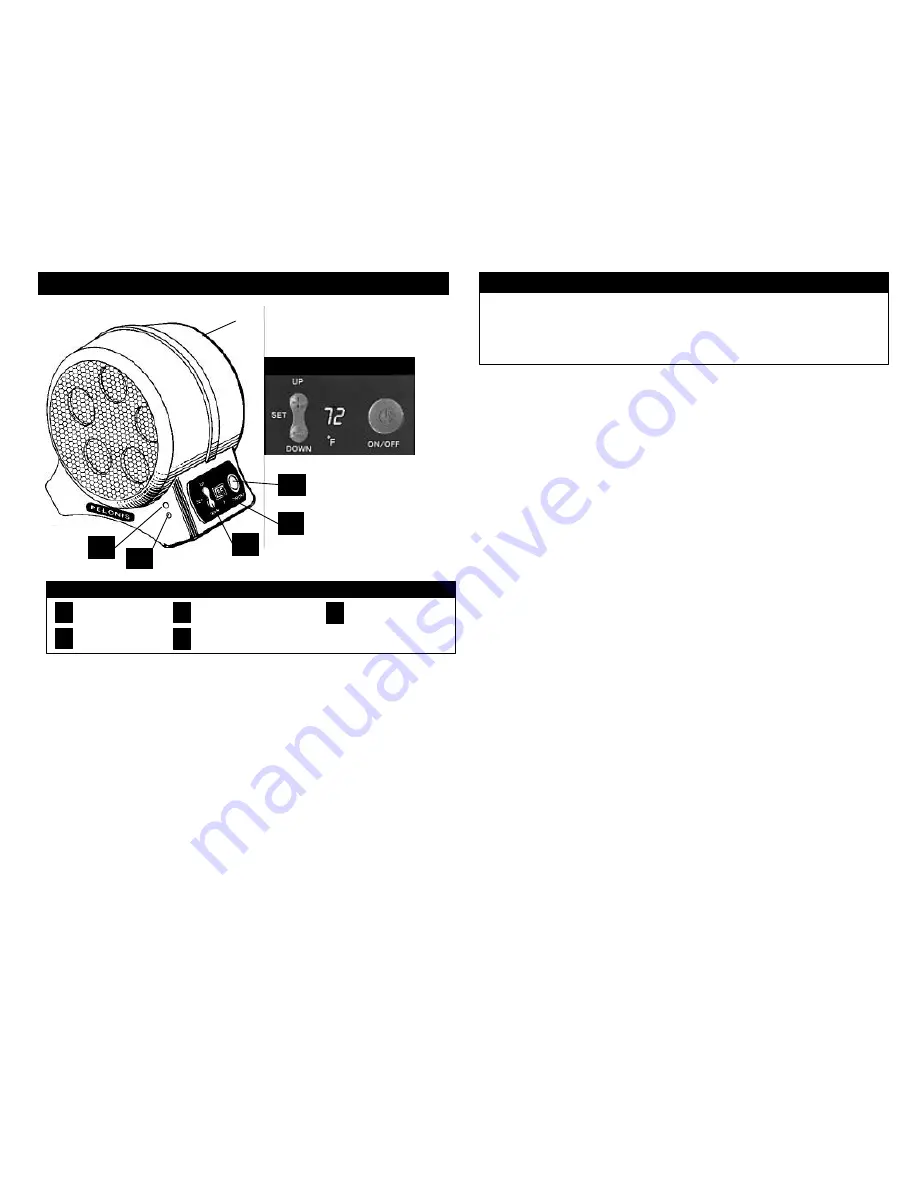 Pelonis HC-461 Disc Furnace V Owner'S Manual Download Page 2