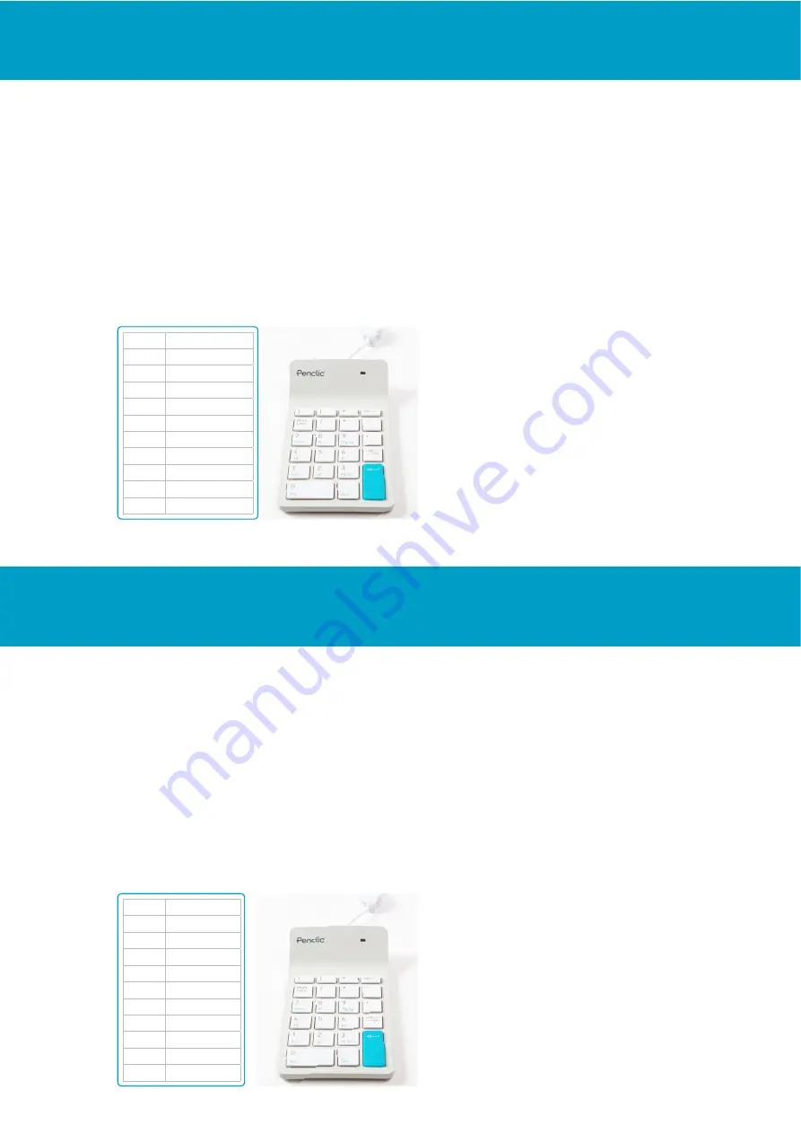 Penclic Numpad Quick Manual Download Page 7