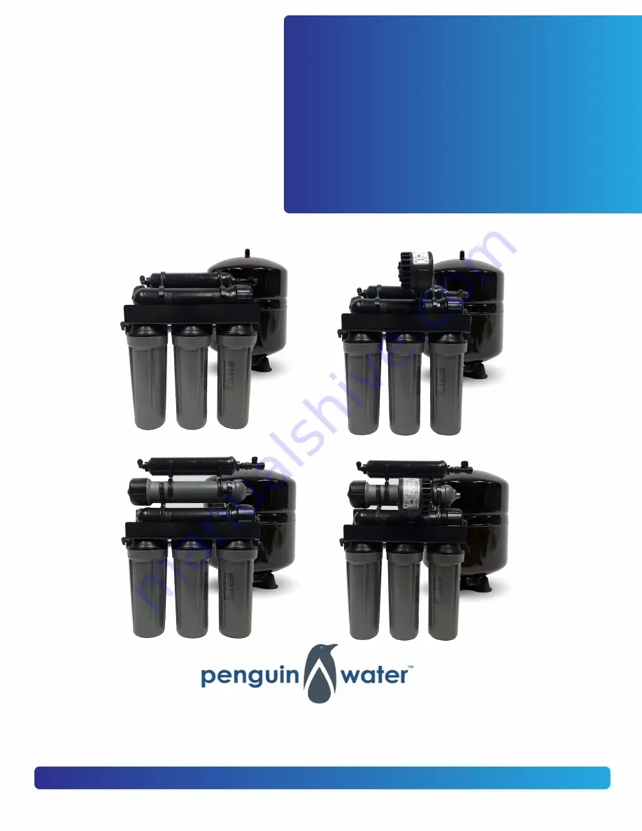 Penguin Water 200-PWARO Series Скачать руководство пользователя страница 1