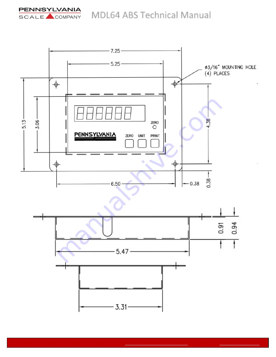 Pennsylvania Scale Company MDL64 ABS Technical Manual Download Page 5