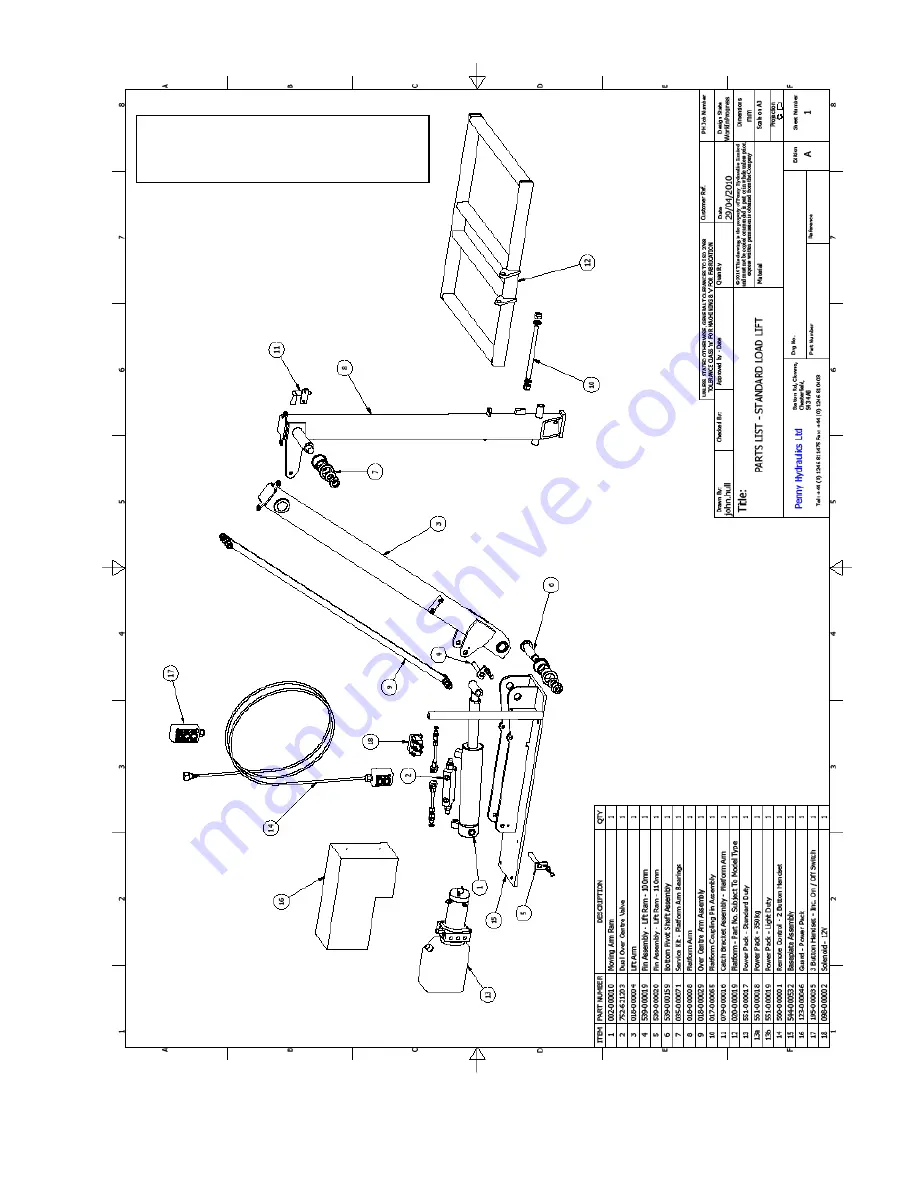 PennyHydraulics LoadLift range Скачать руководство пользователя страница 19