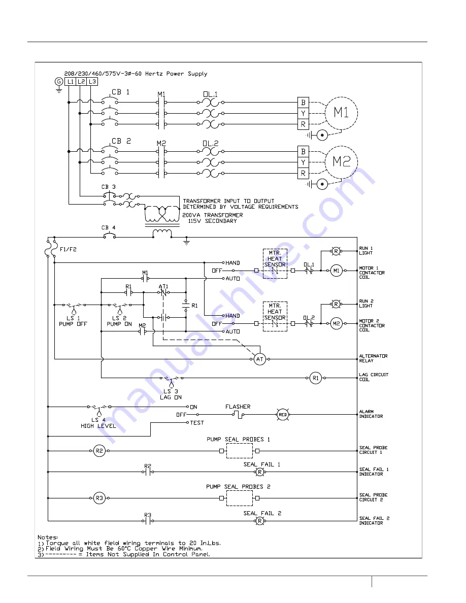 Pentair Hydromatic HPS4HDX Installation & Operation Manual Download Page 18