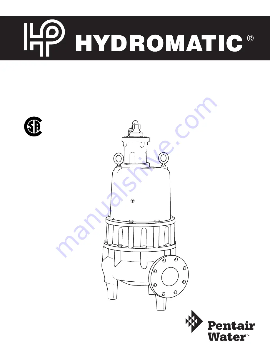 Pentair Pool Products Hydromatic S4LRC-3450 RPM Скачать руководство пользователя страница 1