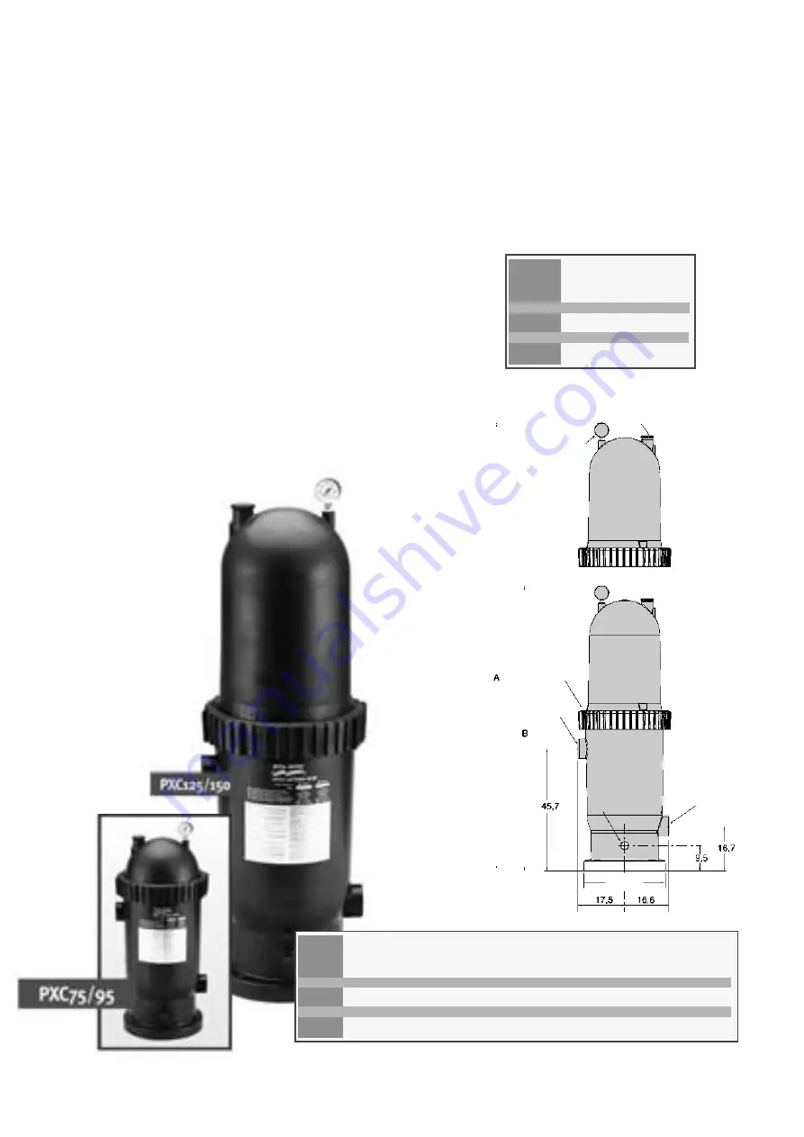 Pentair Pool Products POSI-CLEAR PXC 125 Скачать руководство пользователя страница 2