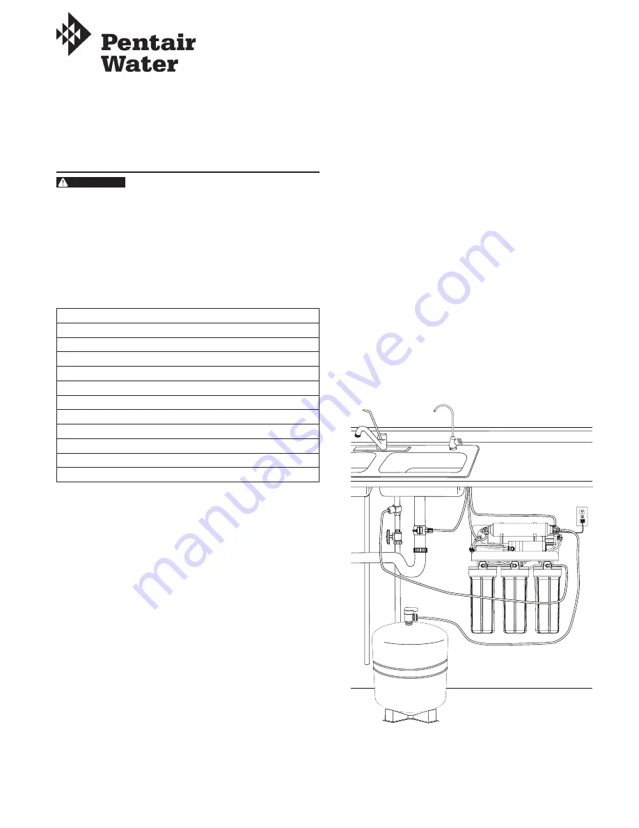 Pentair Pool Products RO-2600 Installation And Operation Manual Download Page 49