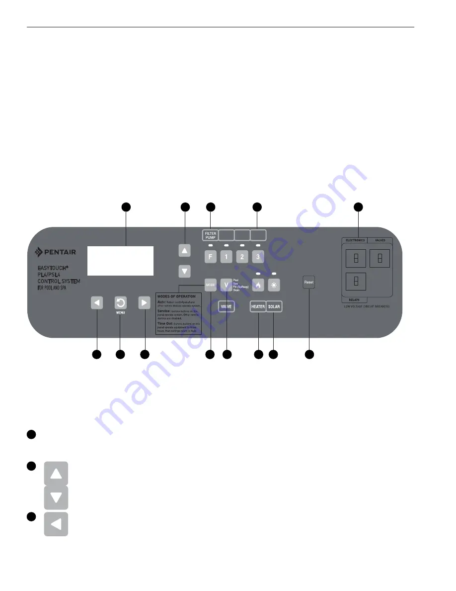 Pentair EASYTOUCH PL4 Скачать руководство пользователя страница 12