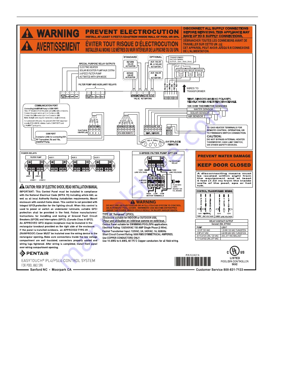 Pentair EASYTOUCH PL4 User Manual Download Page 66