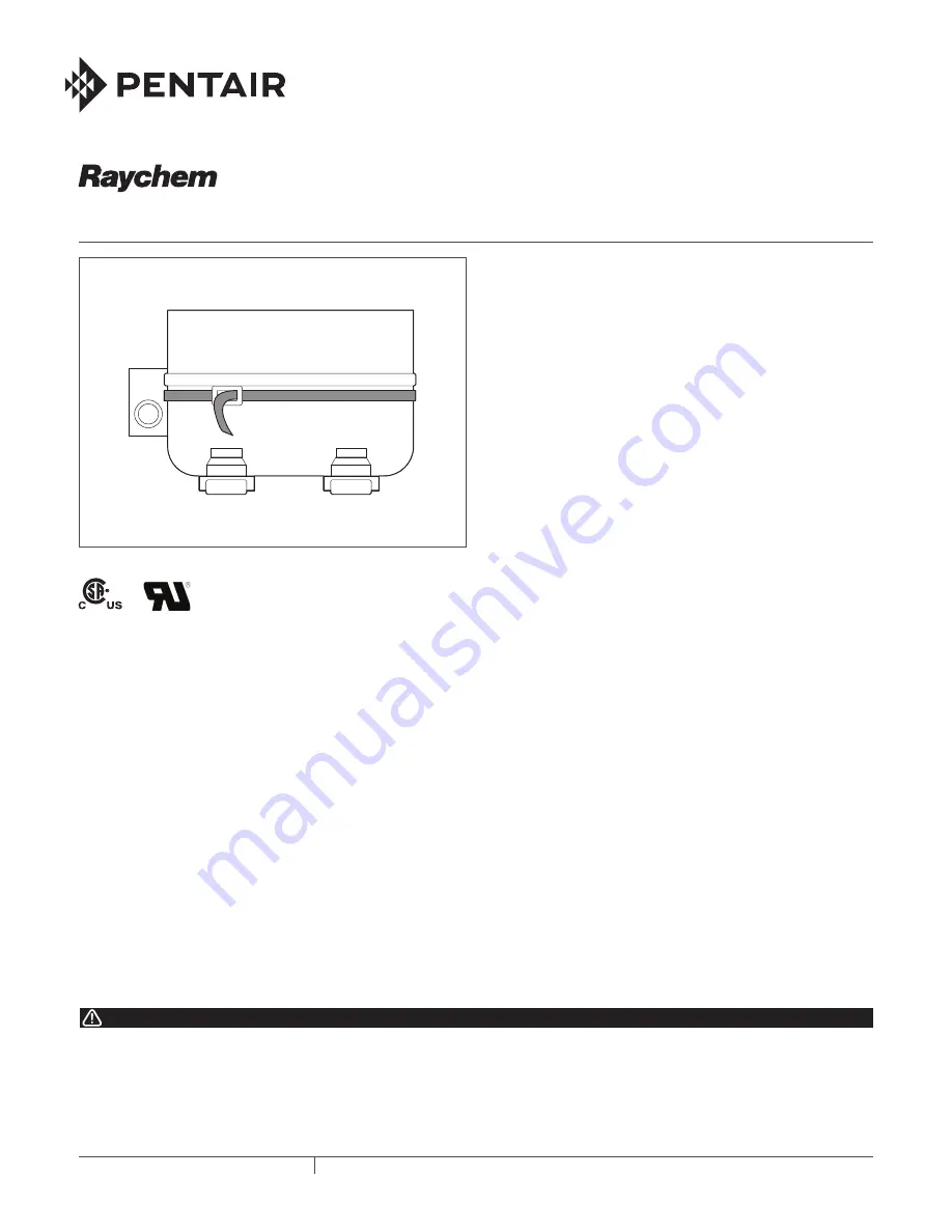 Pentair FreezGard CCH-1C Installation Instructions Download Page 1