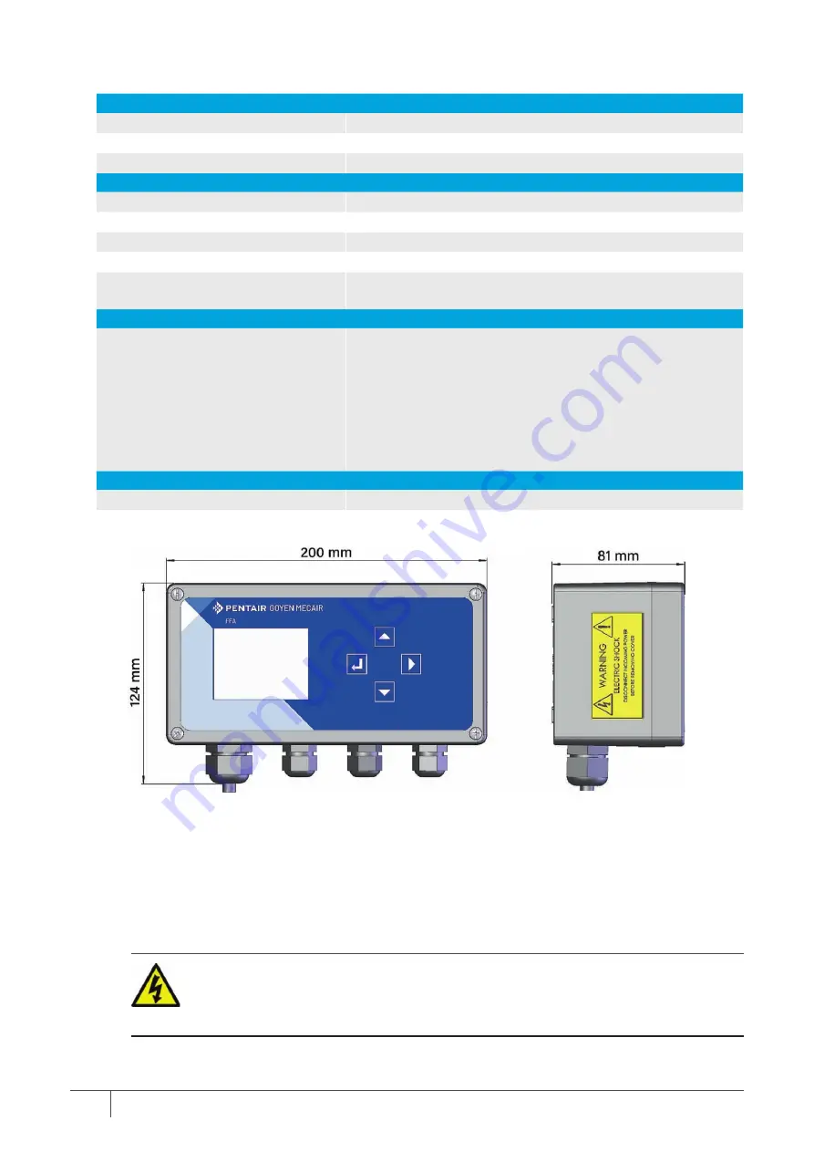 Pentair Goyen Mecair FFA Installation And Operation Manual Download Page 18