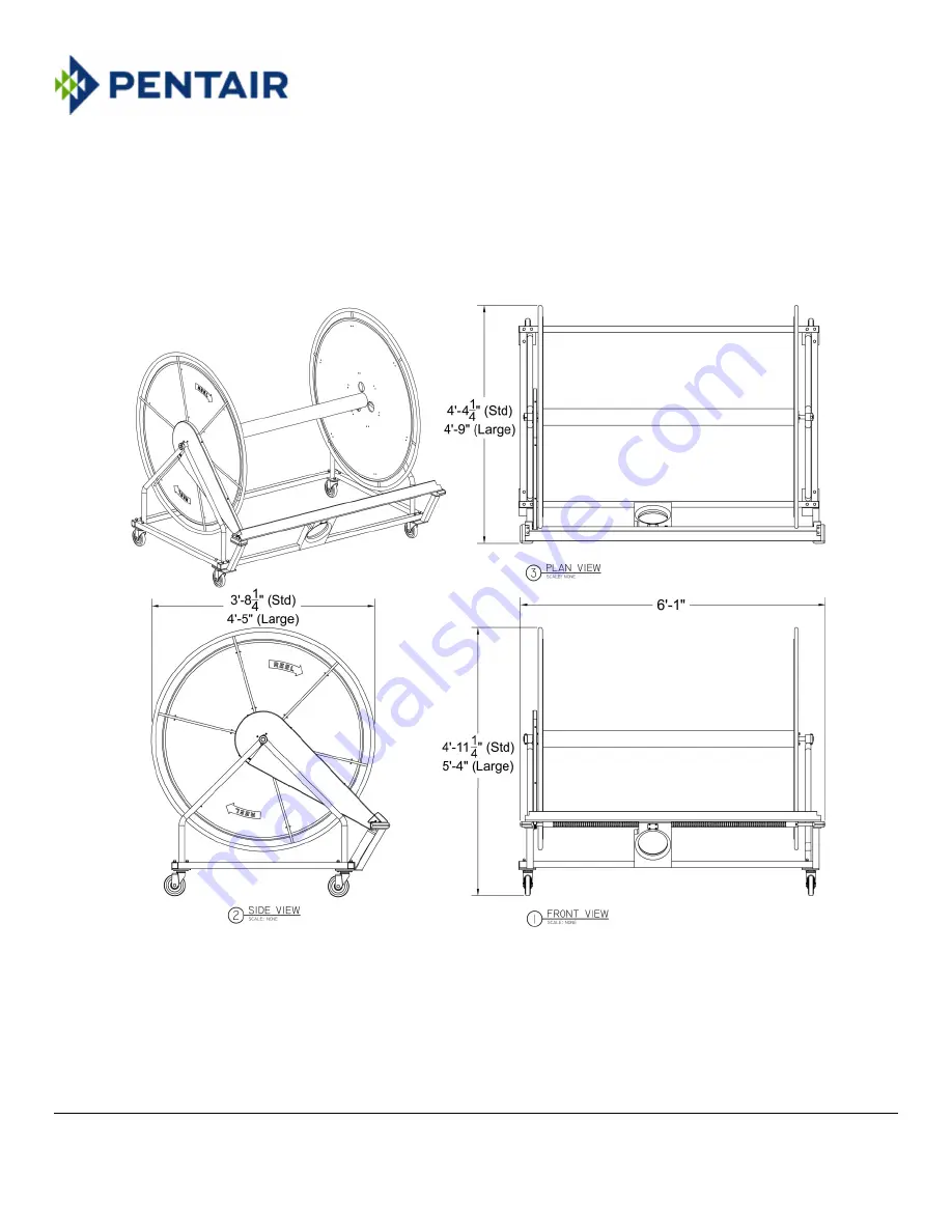 Pentair PARAGON EZ REEL Assembly Instructions Manual Download Page 1