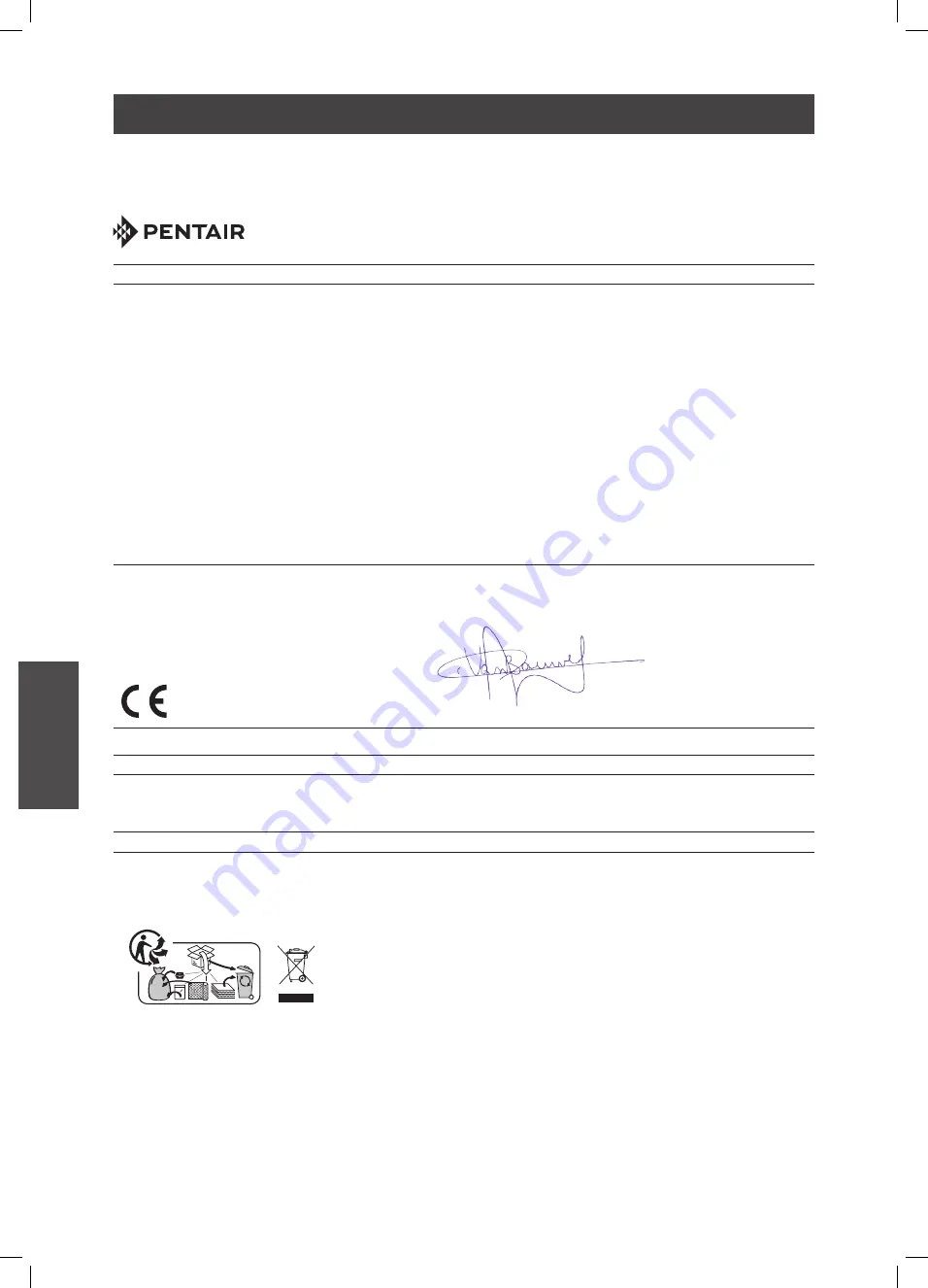 Pentair PROWLER P10 Installation And User Manual Download Page 44