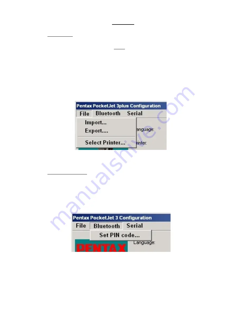 Pentax 205571 - PocketJet 3 Plus B/W Direct Thermal Printer Скачать руководство пользователя страница 30