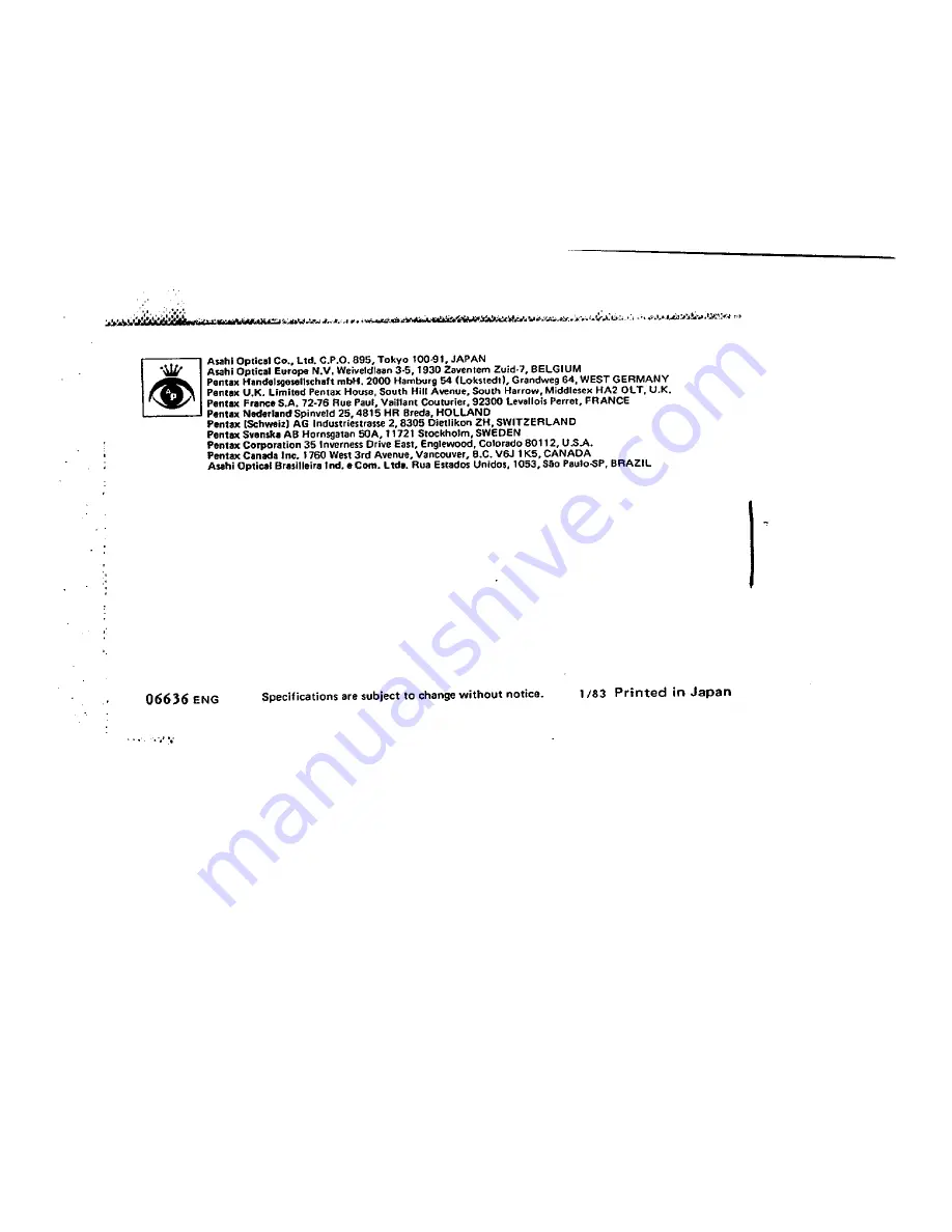 Pentax Auto 110 Lenses User Manual Download Page 24